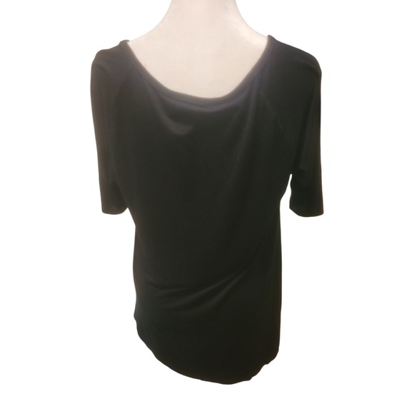 Dressbarn Shirt Women's Size M Knit Top Graphic Print Boxy Relaxed Made USA - Picture 7 of 7